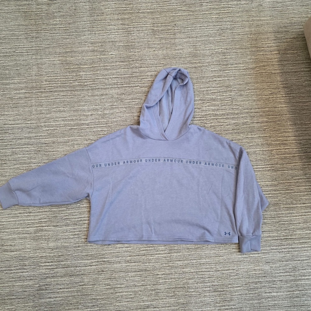 Purple Under Armour hoodie, women’s large